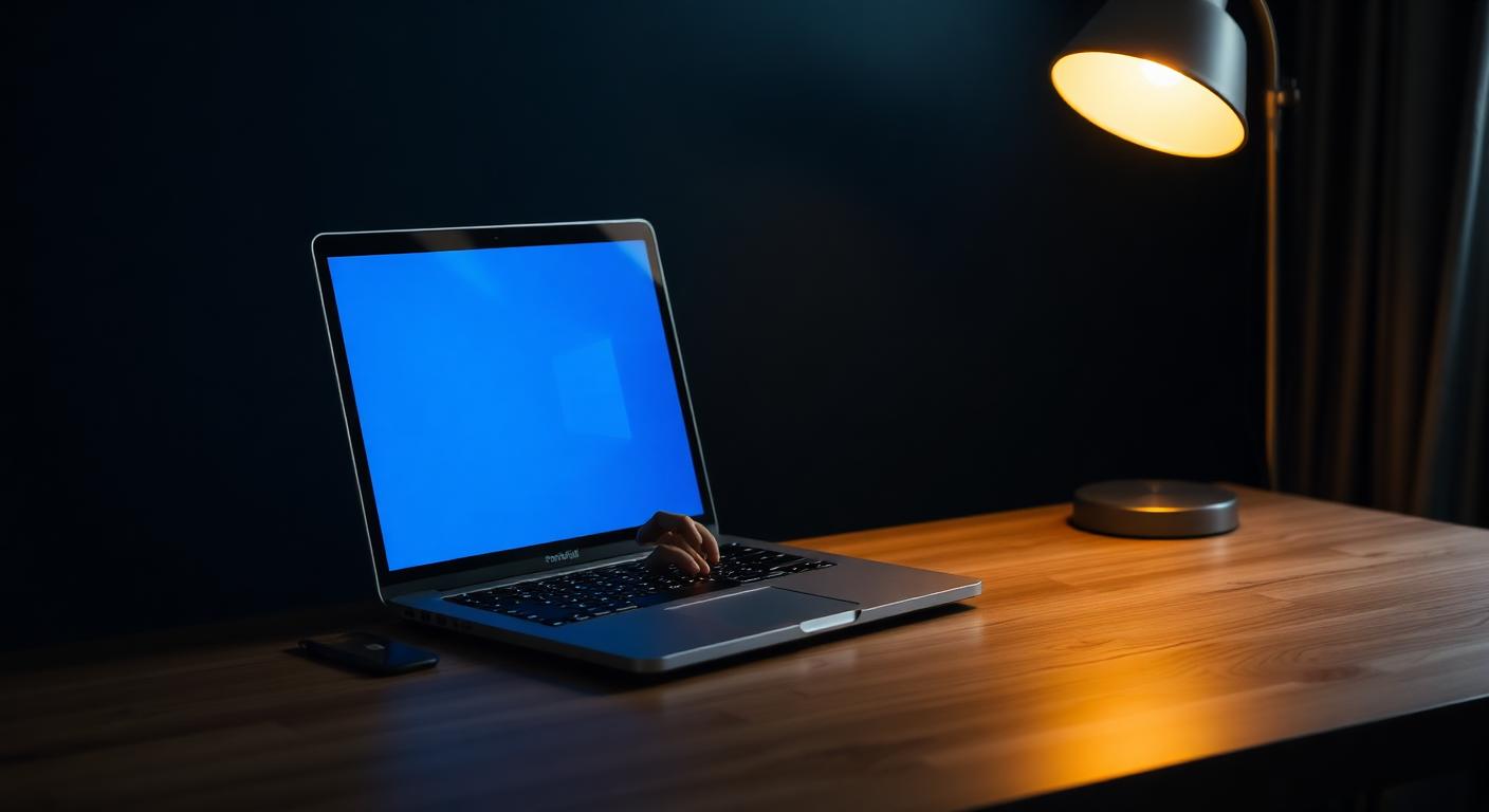 User filing taxes online using a laptop with secure payment icons